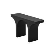 Arcus 140cm Concrete Console Table in Matte Black gallery detail image