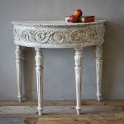 Louis XVI Painted Demi-lune Console gallery detail image