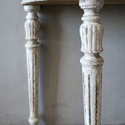 Louis XVI Painted Demi-lune Console gallery detail image