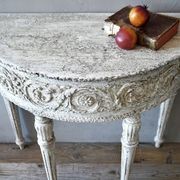 Louis XVI Painted Demi-lune Console gallery detail image