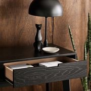 Cannes Console Table | 2 Drawer | Black Hardwood gallery detail image