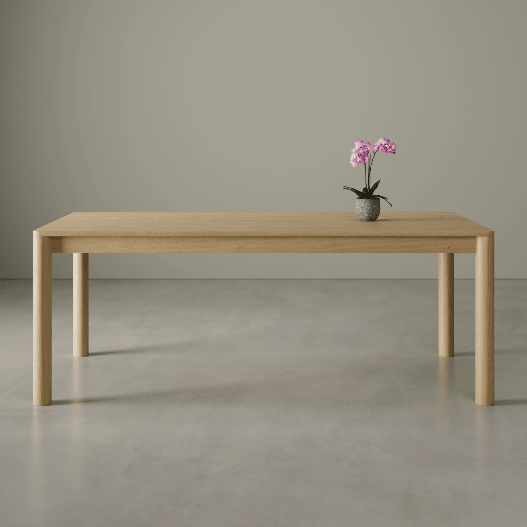 Nordica Dining Table - Solid Oak 200 x 95cm gallery detail image