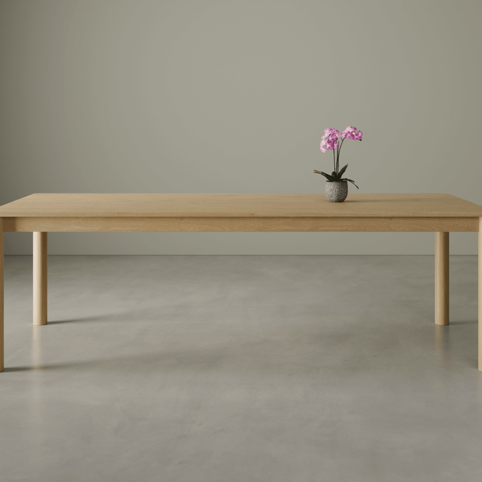 Nordica Dining Table - Solid Oak 240 x 100cm gallery detail image