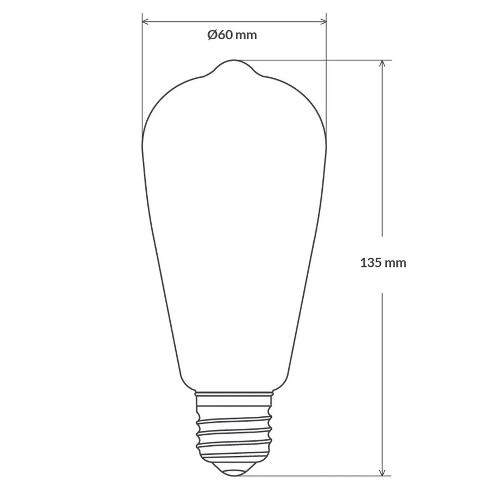 LED Edison Filament Bulb ST64 gallery detail image