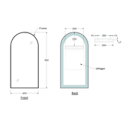 Code Aspect 450 Arch Framed Mirror Range gallery detail image