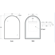 Code Aspect 600 Arch Framed Mirror Range gallery detail image