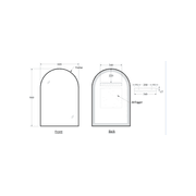 Code Aspect 600 Arch Framed Mirror Range gallery detail image
