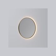 Code Solace Round Framed Gunmetal Led Mirror - 3 Sizes gallery detail image