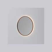 Code Solace Round Framed Gunmetal Led Mirror - 3 Sizes gallery detail image