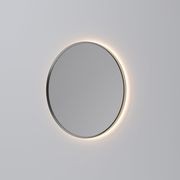 Code Solace Round Framed Gunmetal Led Mirror - 3 Sizes gallery detail image