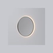 Code Solace Round Framed Gunmetal Led Mirror - 3 Sizes gallery detail image