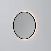 Code Solace Round Framed Gunmetal Led Mirror - 3 Sizes gallery detail image
