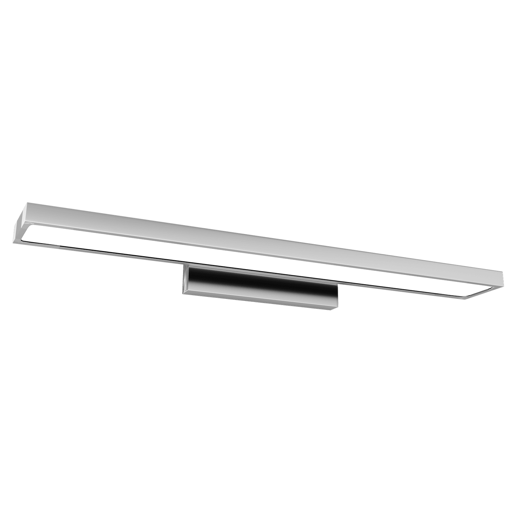 Stark 600mm Standard Mirror Wall Light Brushed Nickel gallery detail image