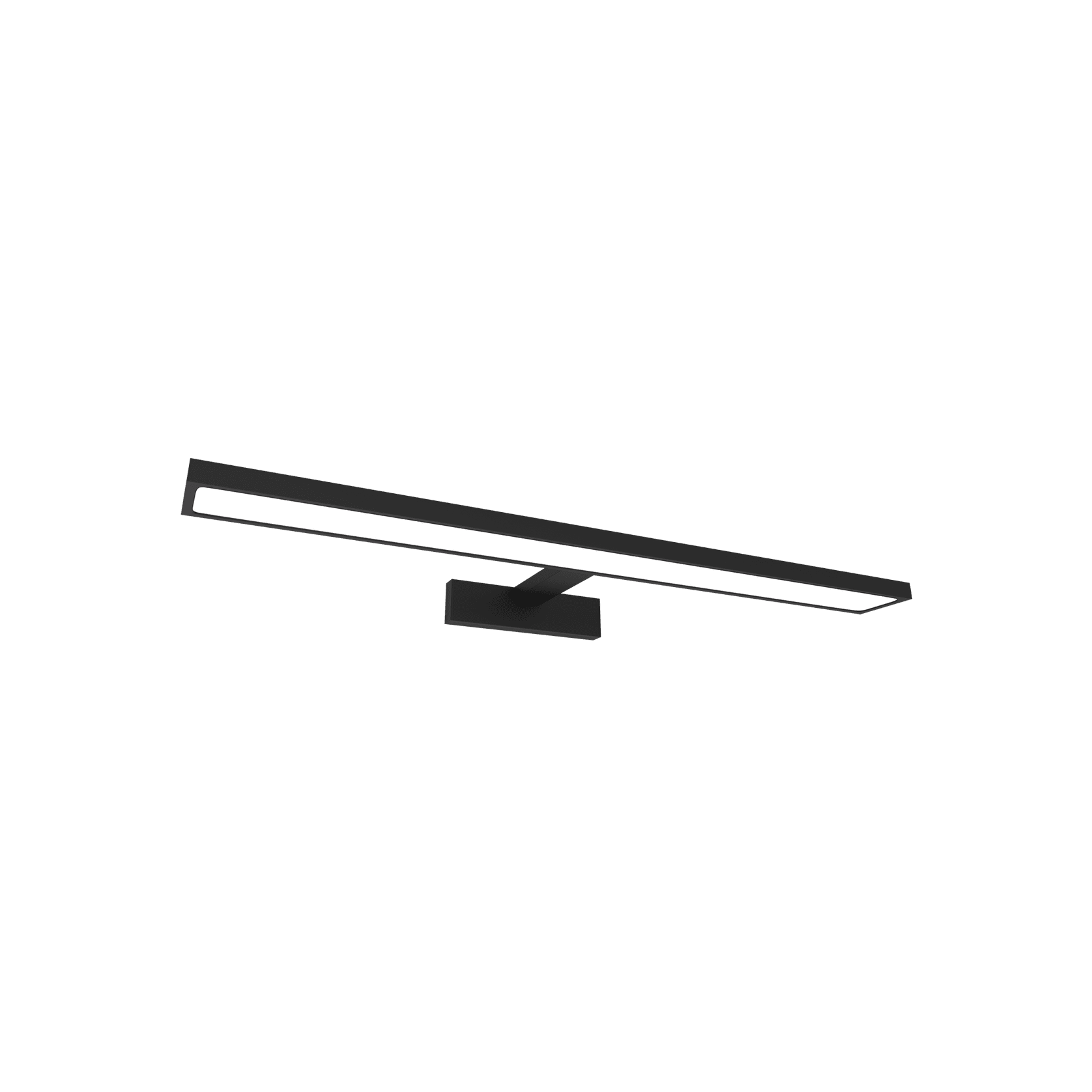 Stark 800mm Extendable Mirror Wall Light Satin Black gallery detail image