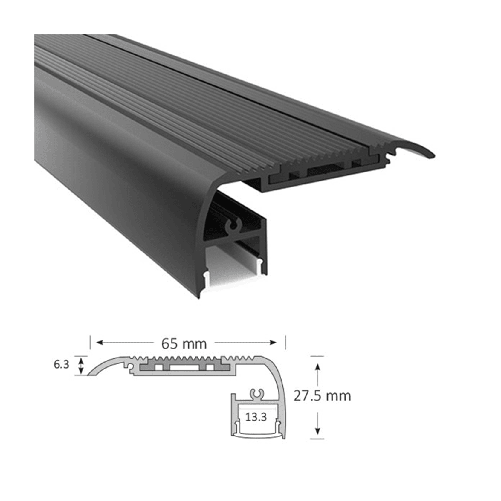 Stairnose Extrusion | Stair Nosing Profile Lighting gallery detail image