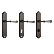 Iver Verona Door Lever on Shouldered Backplate Signature Brass gallery detail image