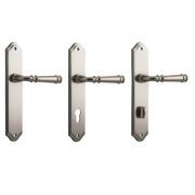Iver Verona Door Lever on Shouldered Backplate Satin Nickel - Customise to your needs gallery detail image