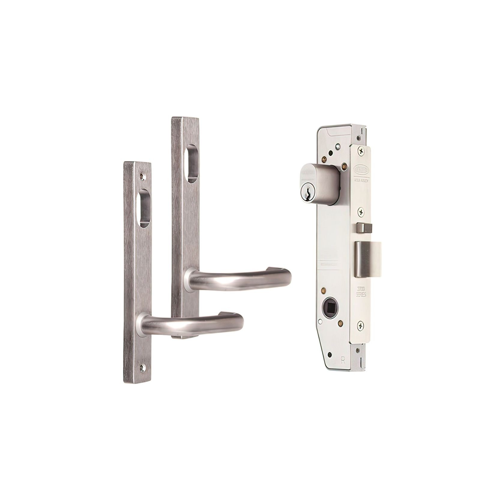 Lockwood Narrow Mortice Lock Kit Double Cyl/Handles SC gallery detail image