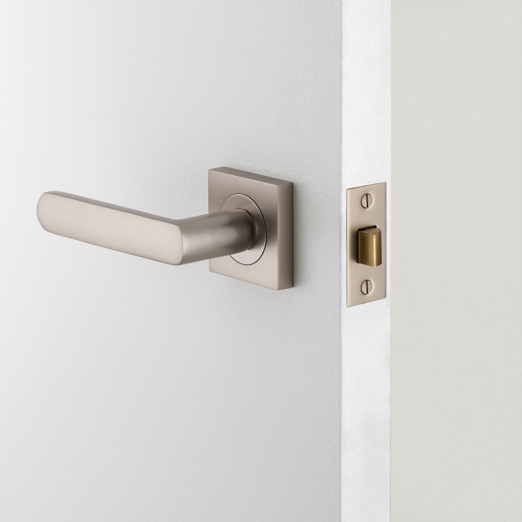 Iver Osaka Door Lever Handle on Square Rose gallery detail image