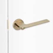 Brushed Brass Door Handle PRIVACY I Mucheln EDGE Series gallery detail image