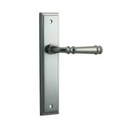 Iver Verona Door Lever on Stepped Backplate Satin Nickel - Customise to your needs gallery detail image