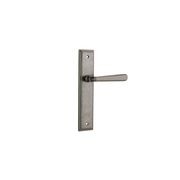 Iver Copenhagen Door Lever on Stepped Backplate Distressed Nickel gallery detail image