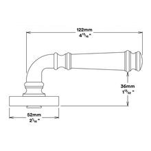 Iver Verona Door Lever Handle on Round Rose gallery detail image