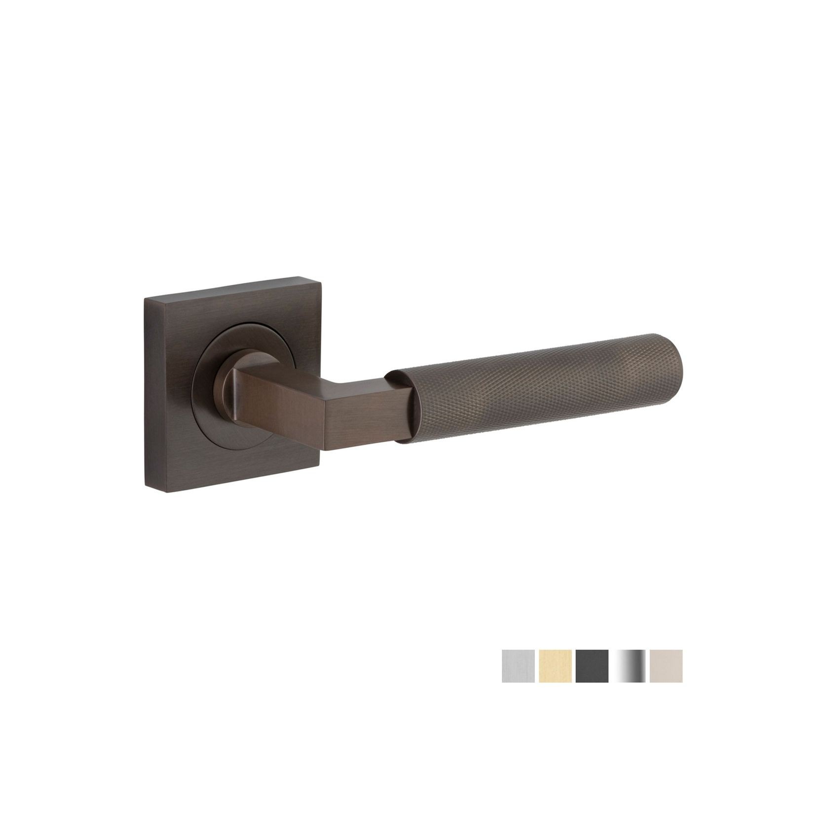 Iver Brunswick Door Lever Handle on Square Rose Passage gallery detail image