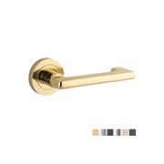 Iver Baltimore Return Door Lever Handle on Round Rose gallery detail image