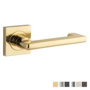 Iver Baltimore Return Door Lever Handle on Square Rose gallery detail image