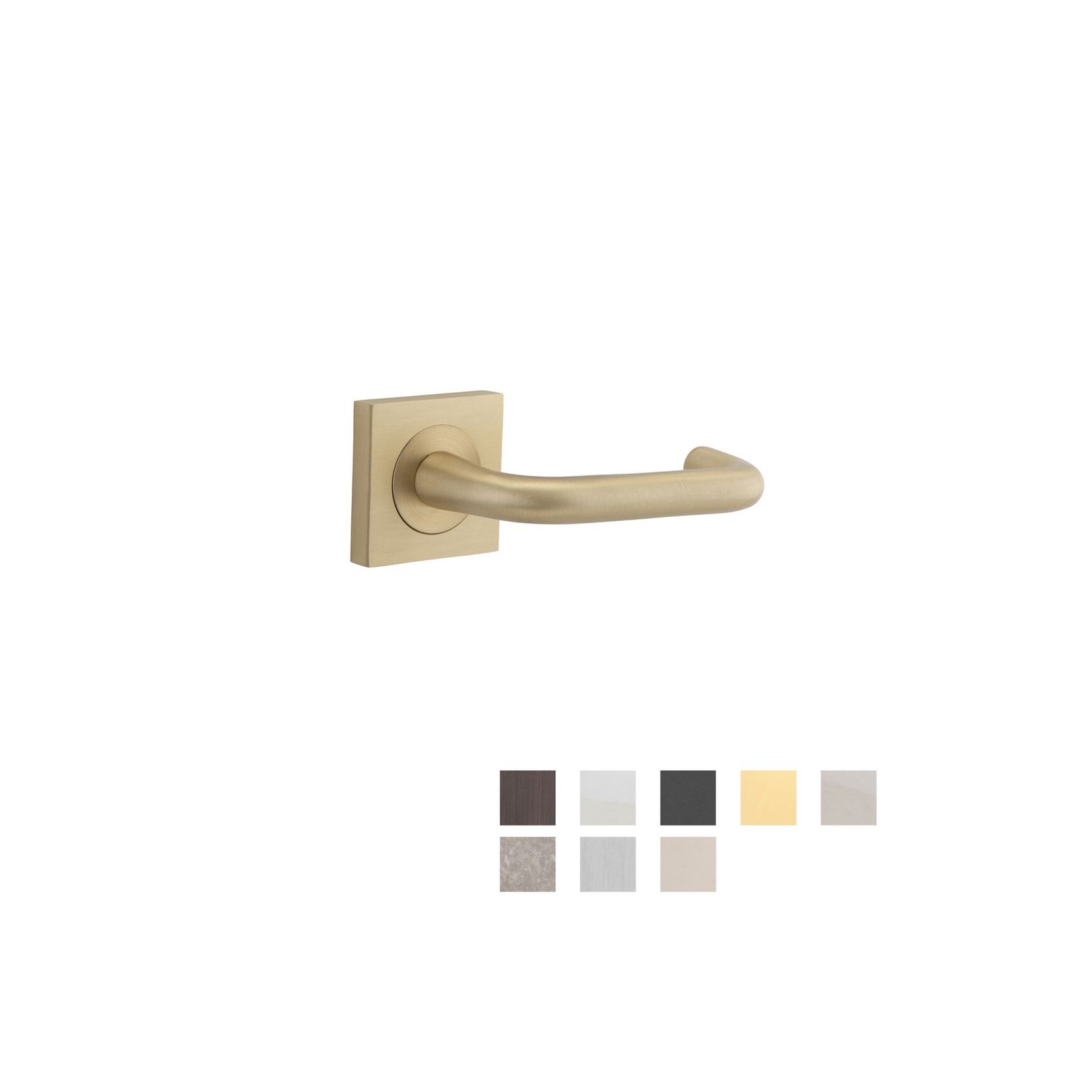 Iver Oslo Square Lever Door Handle on Rose Passage gallery detail image