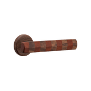 Straight Streaker Door Lever - Round Rose gallery detail image