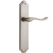 Iver Stirling Lever on Shouldered Backplate Satin Nickel gallery detail image