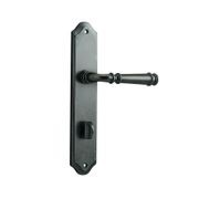 Iver Verona Door Lever on Shouldered Backplate Distressed Nickel gallery detail image