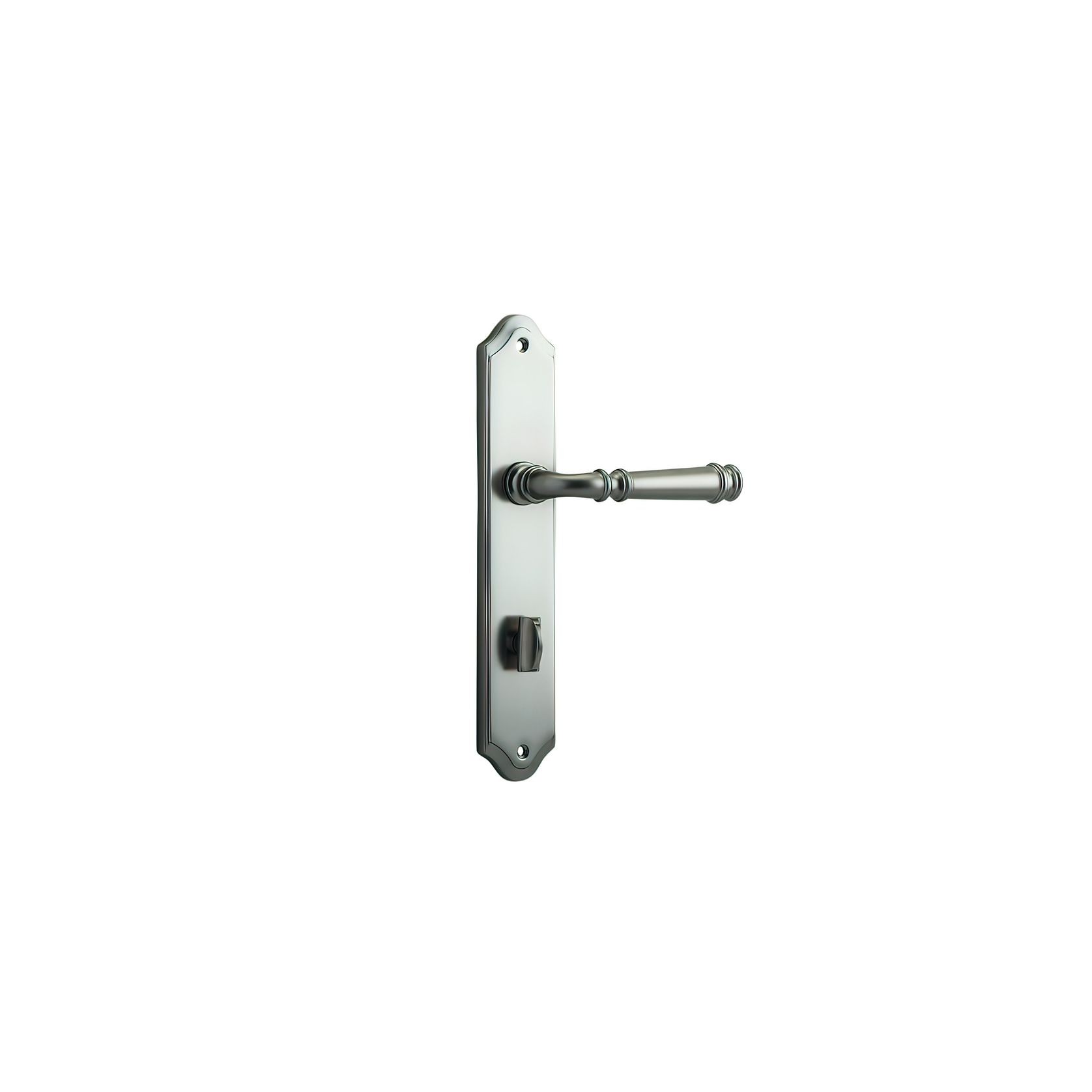 Iver Verona Door Lever on Shouldered Backplate Satin Nickel - Customise to your needs gallery detail image