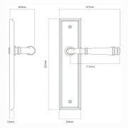 Iver Verona Door Lever on Stepped Backplate Signature Brass gallery detail image