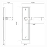 Iver Verona Door Lever on Stepped Backplate Signature Brass gallery detail image