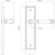 Iver Verona Door Lever on Stepped Backplate Signature Brass gallery detail image