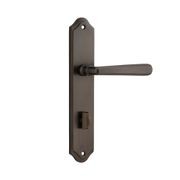 Iver Copenhagen Door Lever on Shouldered Backplate Signature Brass gallery detail image