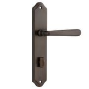 Iver Copenhagen Door Lever on Shouldered Backplate Signature Brass gallery detail image