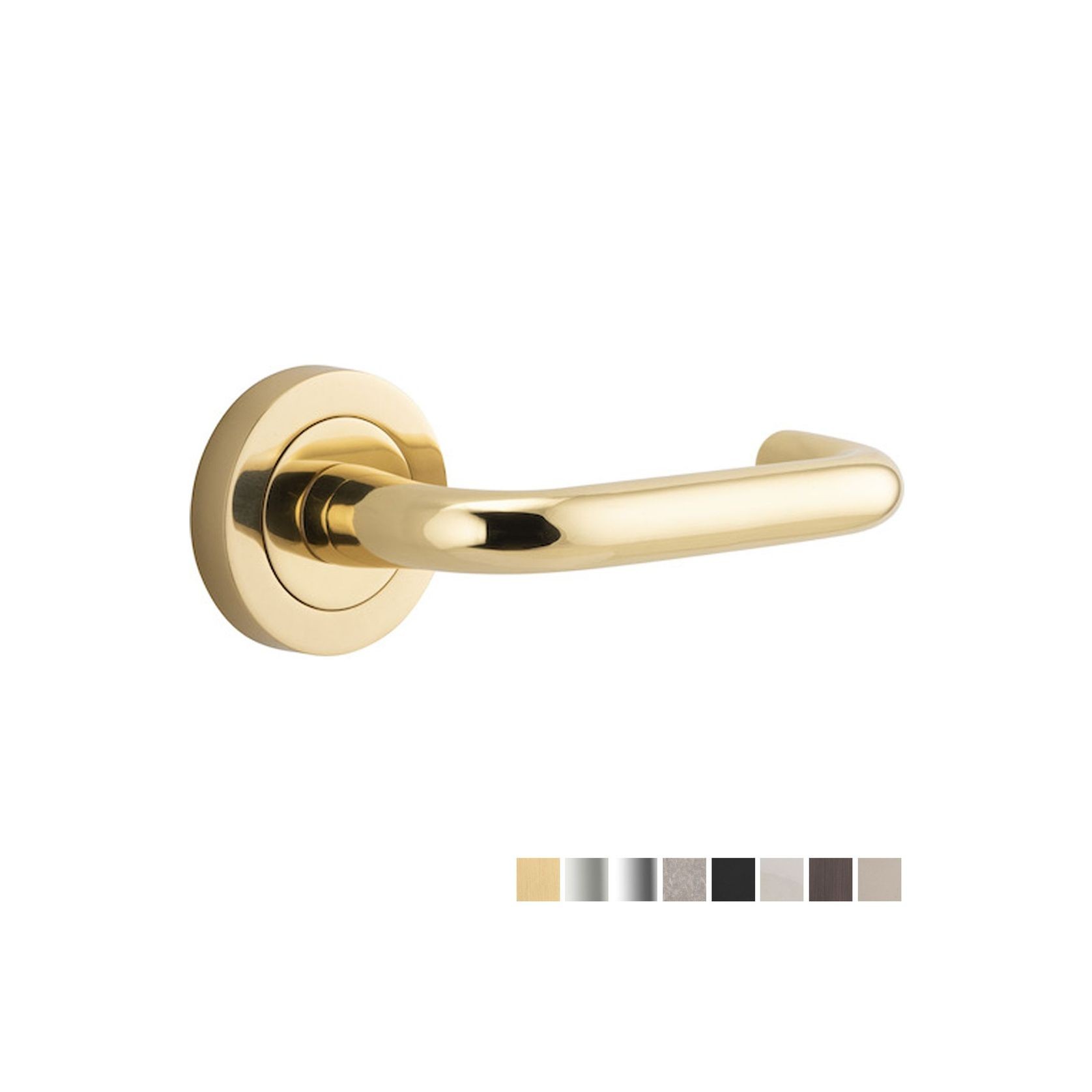 Iver Oslo Door Lever Handle On Round Rose Passage gallery detail image