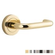 Iver Oslo Door Lever Handle On Round Rose Passage gallery detail image