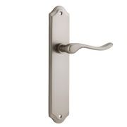 Iver Stirling Lever on Shouldered Backplate Satin Nickel gallery detail image