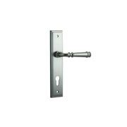 Iver Verona Door Lever on Stepped Backplate Satin Nickel - Customise to your needs gallery detail image