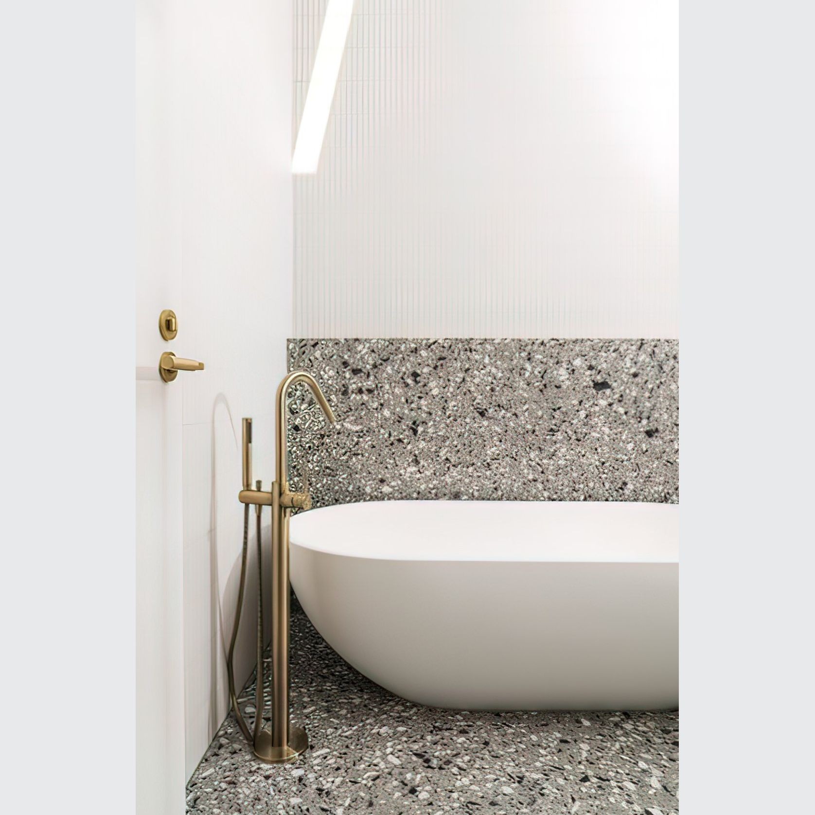 Zanda Zurich Door Handle Lever Set Satin Brass gallery detail image