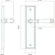 Iver Verona Door Lever on Stepped Backplate Satin Nickel - Customise to your needs gallery detail image