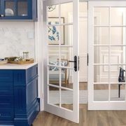 Iver Sarlat Lever Door Handle on Shouldered Backplate Signature Brass gallery detail image