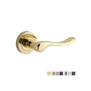 Iver Stirling Door Lever Handle on Round Rose gallery detail image