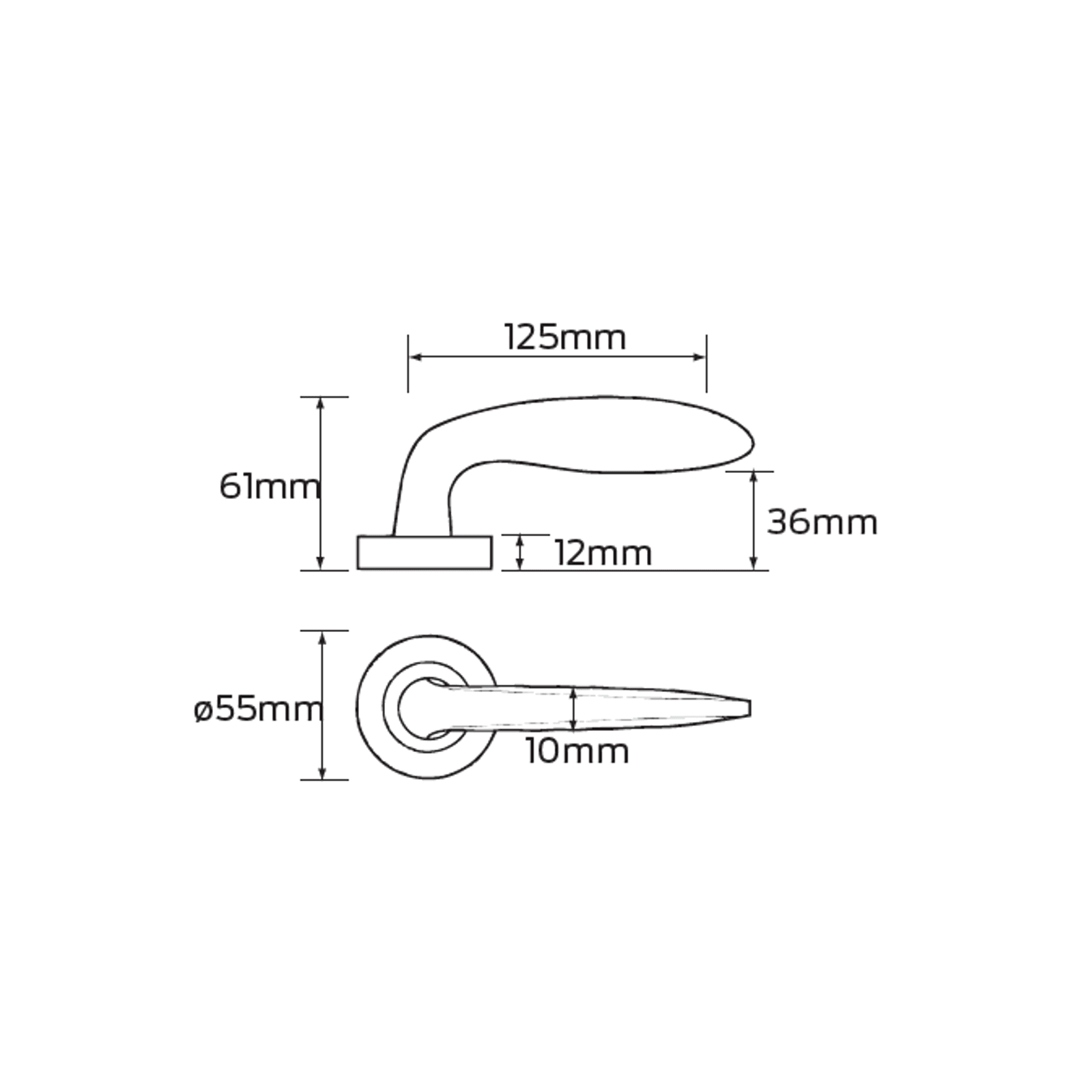 Legge 6000 Monet (50) Door Lever gallery detail image