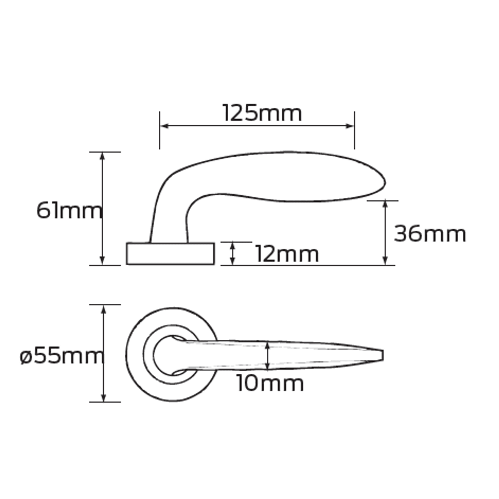 Legge 6000 Monet (50) Door Lever gallery detail image
